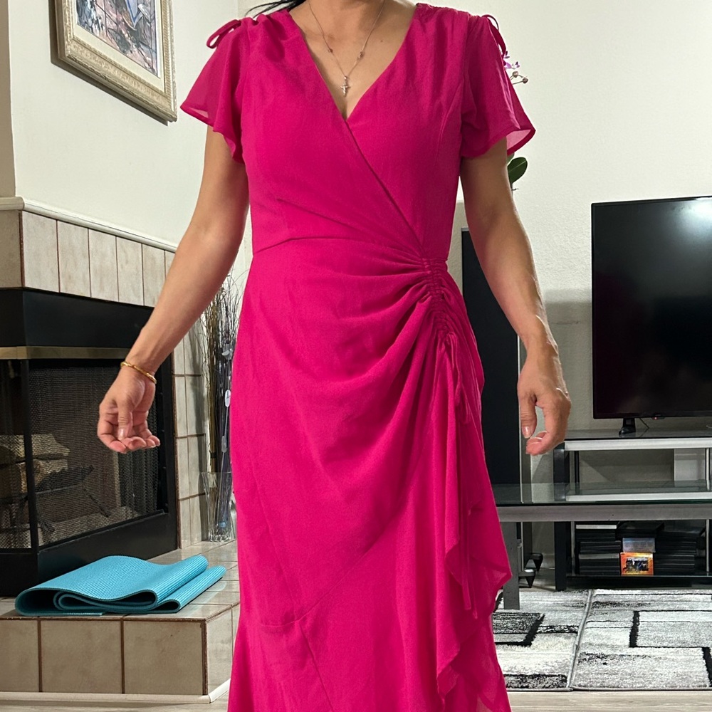 Women fancy dress hot  pink size M